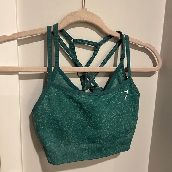 Gymshark adapt fleck mineral| alpine green sports bra in small - Picture 4 of 4